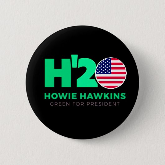 Badge Rond 5 Cm USA pour Howie Hawkins 2020 (Devant)