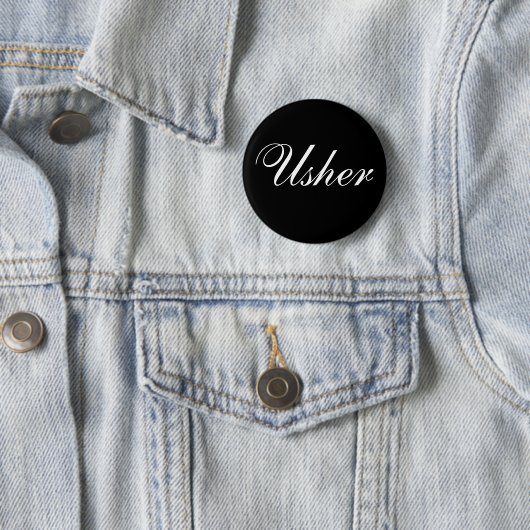 Badge Rond 5 Cm Usher (En situation)