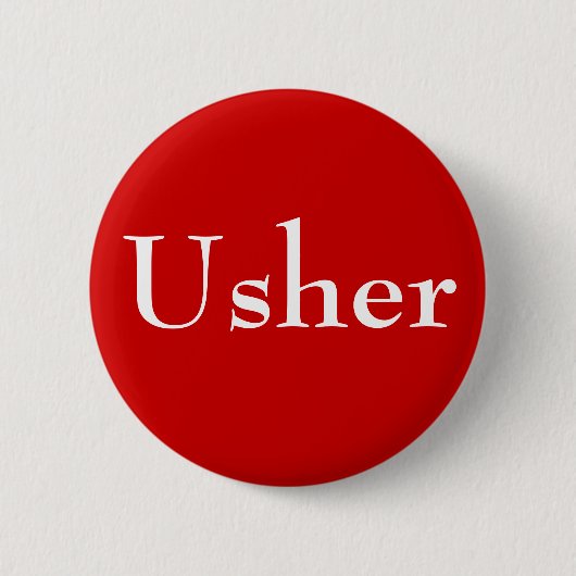 Badge Rond 5 Cm Usher (Devant)