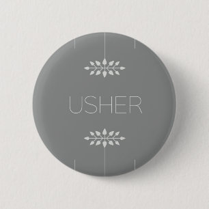 Badge Rond 5 Cm Usher
