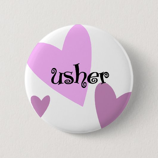 Badge Rond 5 Cm Usher (Devant)