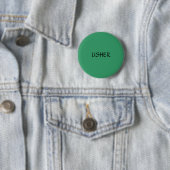 Badge Rond 5 Cm USHER - bouton (En situation)