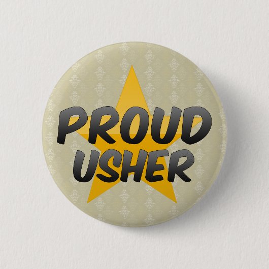 Badge Rond 5 Cm Usher fier (Devant)