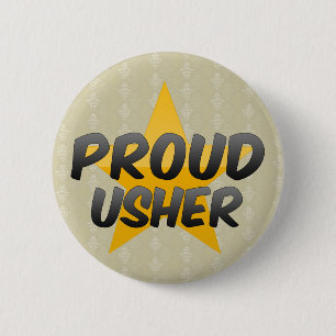 Badge Rond 5 Cm Usher fier