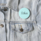Badge Rond 5 Cm Usher Pin (En situation)