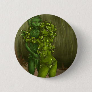 Badge Rond 5 Cm Usine et Pothos de serpent Romance