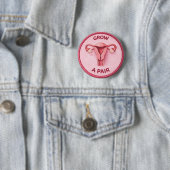 Badge Rond 5 Cm Uterus (En situation)