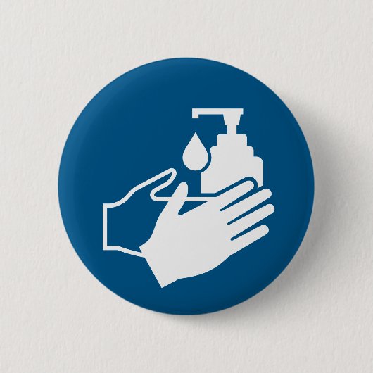 Badge Rond 5 Cm Utiliser le désinfectant à main (Devant)