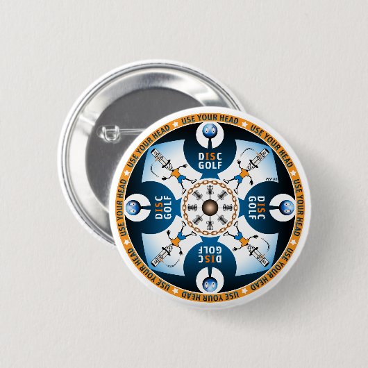 Badge Rond 5 Cm Utiliser sa tête (Devant & derrière)