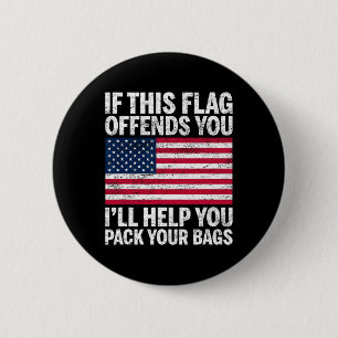 Badge Rond 5 Cm Utopia Sport Usa Shop Si Ce Drapeau Vous Offense J