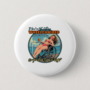 Badge Rond 5 Cm Vacances amusantes de bateau de croisière pour fem