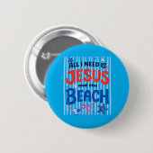 Badge Rond 5 Cm Vacances au soleil (Devant & derrière)