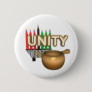 Badge Rond 5 Cm Vacances de but de Kwanzaa