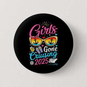 Badge Rond 5 Cm Vacances de croisière pour filles 2025 Croisière d