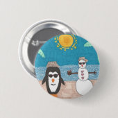 Badge Rond 5 Cm Vacances de Noël (Devant & derrière)