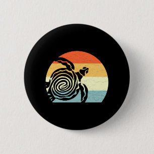Badge Rond 5 Cm Vacances de retour des tribus de tortues marines
