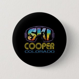 Badge Rond 5 Cm Vacances de ski à Ski Cooper Colorado