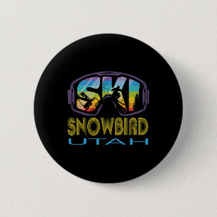 Badge Rond 5 Cm Vacances de ski à Ski Snowbird Utah