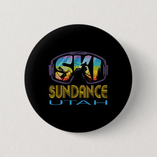 Badge Rond 5 Cm Vacances de ski à Sundance Utah 