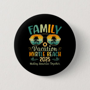Badge Rond 5 Cm Vacances en famille à Myrtle Beach 2025 Été assort