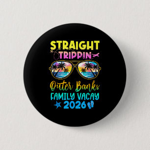 Badge Rond 5 Cm Vacances en famille à Outer Banks 2026 tout droit