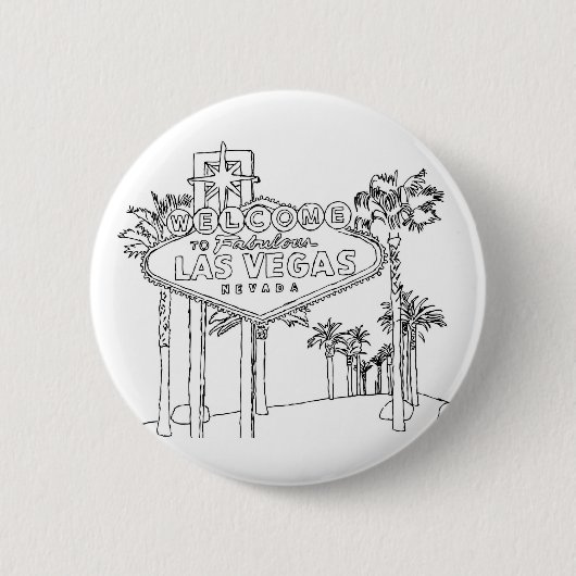Badge Rond 5 Cm Vacances Las Vegas Dessin Vacances Art Voyage (Devant)