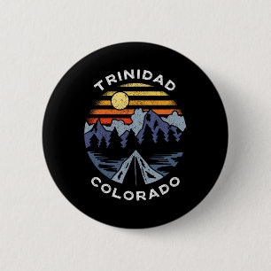 Badge Rond 5 Cm Vacances Montagnes Trinidad Colorado Camping Souve