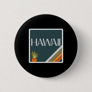 Badge Rond 5 Cm Vacances Premium Aloha State Vintage îles hawaïenn