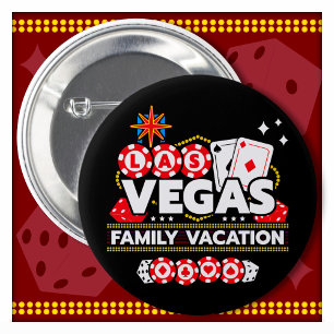 Badge Rond 5 Cm Vacances Vegas Trip Las Vegas Famille Vacances