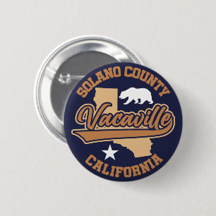 Badge Rond 5 Cm Vacaville, Californie