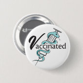 Badge Rond 5 Cm Vacciné (Devant & derrière)