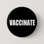 Badge Rond 5 Cm Vacciner (Devant)