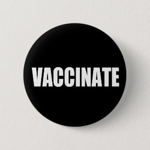 Badge Rond 5 Cm Vacciner