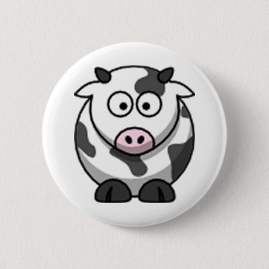Badge Rond 5 Cm vache (Devant)