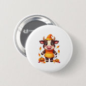 Badge Rond 5 Cm Vache de maïs (Devant & derrière)