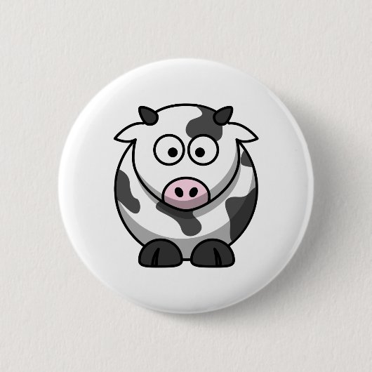 Badge Rond 5 Cm Vache mignonne (Devant)