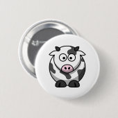 Badge Rond 5 Cm Vache mignonne (Devant & derrière)