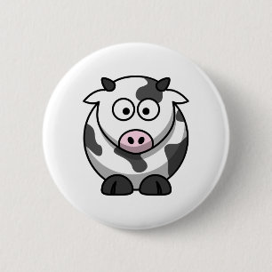 Badge Rond 5 Cm Vache mignonne