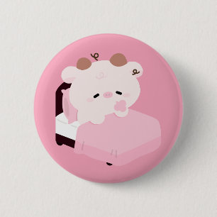 Badge Rond 5 Cm Vache mignonne