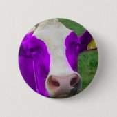 Badge Rond 5 Cm vache pourpre (Devant)