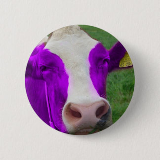 Badge Rond 5 Cm vache pourpre