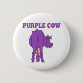 Badge Rond 5 Cm Vache pourpre (Devant)