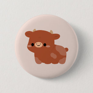 Badge Rond 5 Cm Vache rouge suédoise