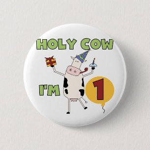 Badge Rond 5 Cm Vache sainte je suis les T-shirts 1 et les cadeaux