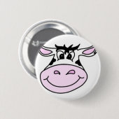 Badge Rond 5 Cm Vache souriante (Devant & derrière)