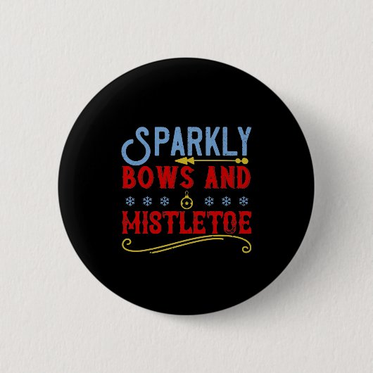 Badge Rond 5 Cm Vaches Et Mistletos (Devant)