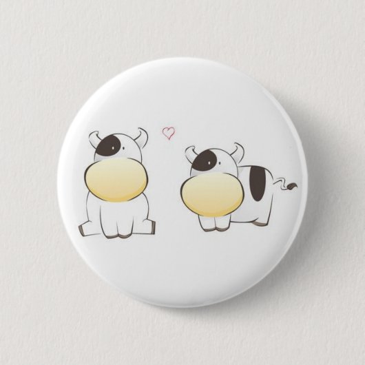 Badge Rond 5 Cm vaches mignonnes (Devant)