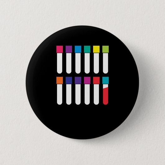 Badge Rond 5 Cm Vacutainer Blood Phlebotomy Phlebotomist Cadeau (Devant)