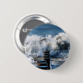 BADGE ROND 5 CM VAGUES (Devant & derrière)
