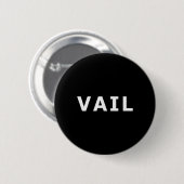 Badge Rond 5 Cm Vail, Colorado (Devant & derrière)